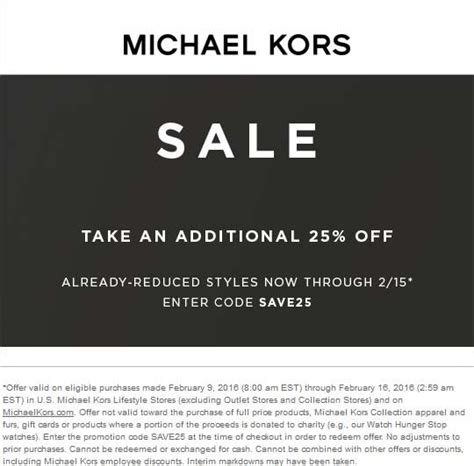 michael kors promocodes|michael kors promo code 2024.